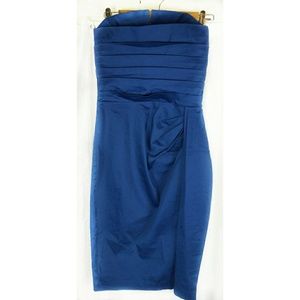 ASOS Strapless Blue Sheath Dress size 4
